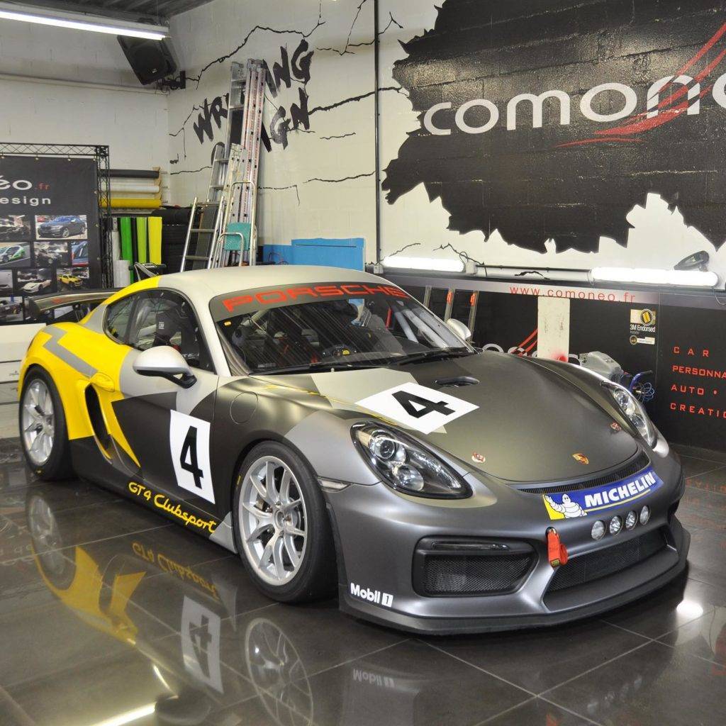 covering total Porsche Cayman GT4 Club Sport Strasbourg